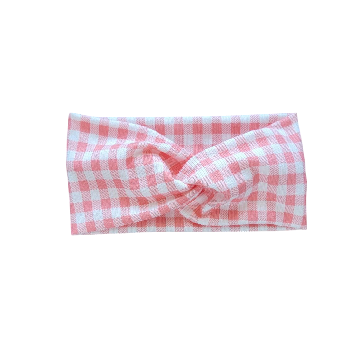 Twisted Coral Gingham