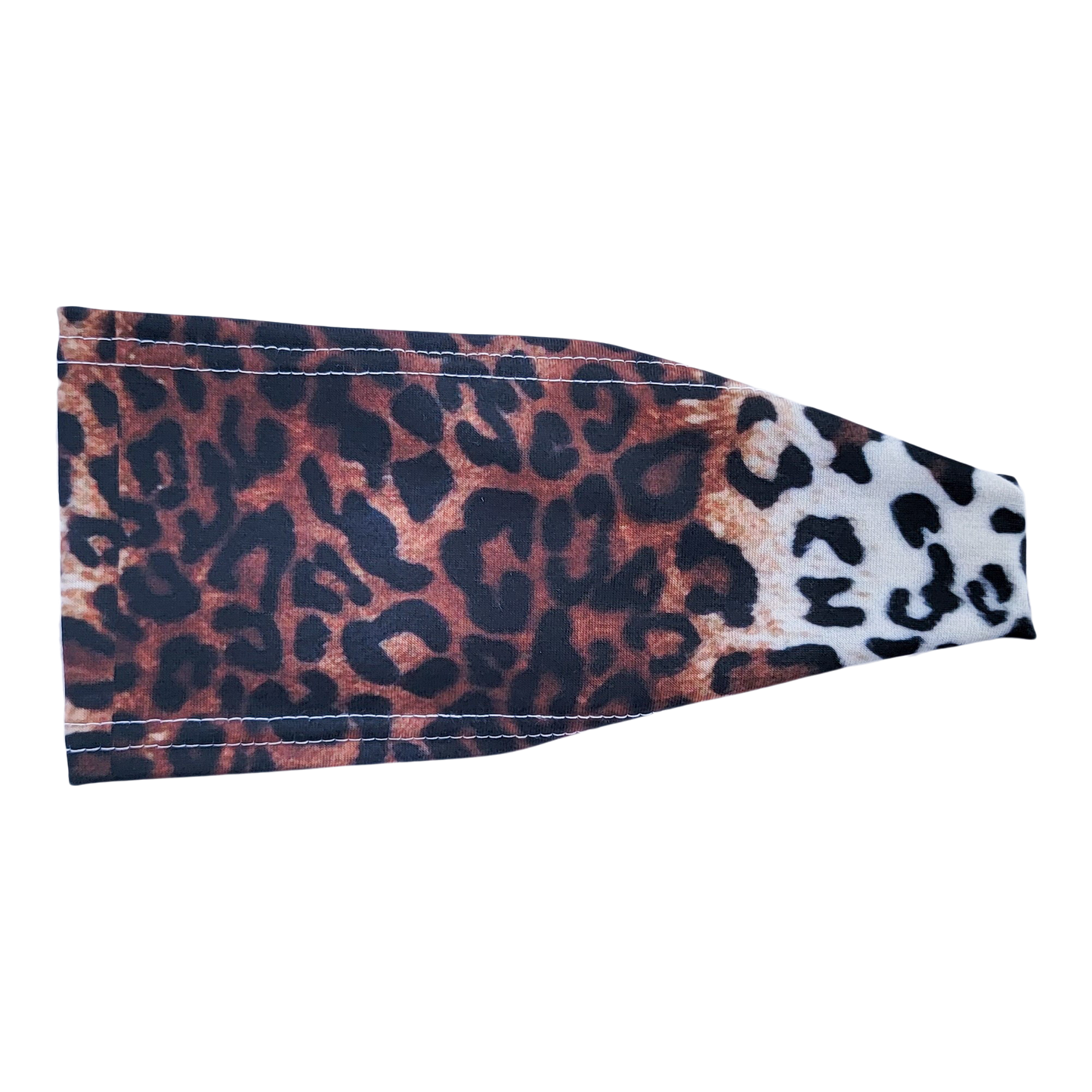 brown fading into white with black leopard spots
