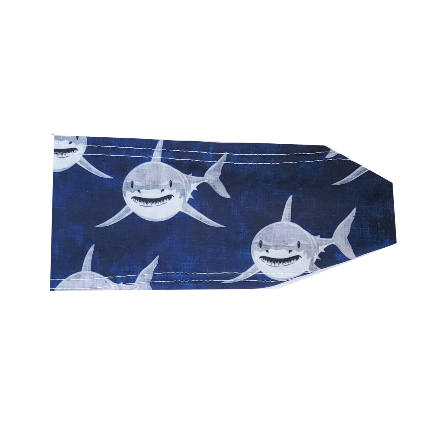 gray sharks on navy