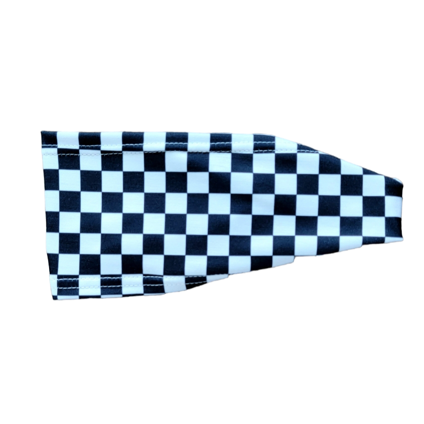 black and white checkerboard squares