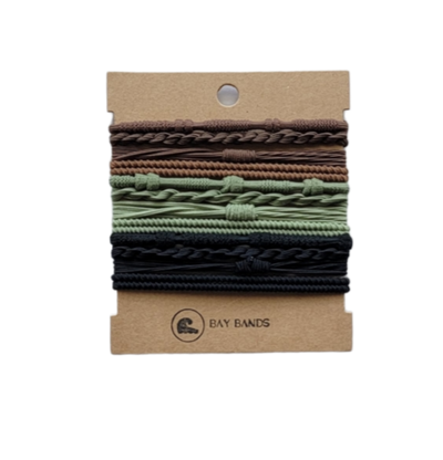 Classic Olive Combo Hair ties | Bay Bands