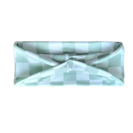 Green & White Checkerboard | Bay Bands