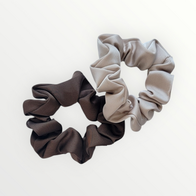 Coffee & Cream Scrunchies