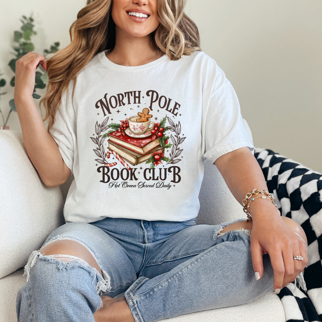 North Pole Book Club Shirt Transfer