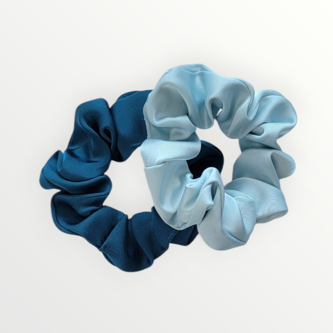 Indigo & Ice Scrunchies