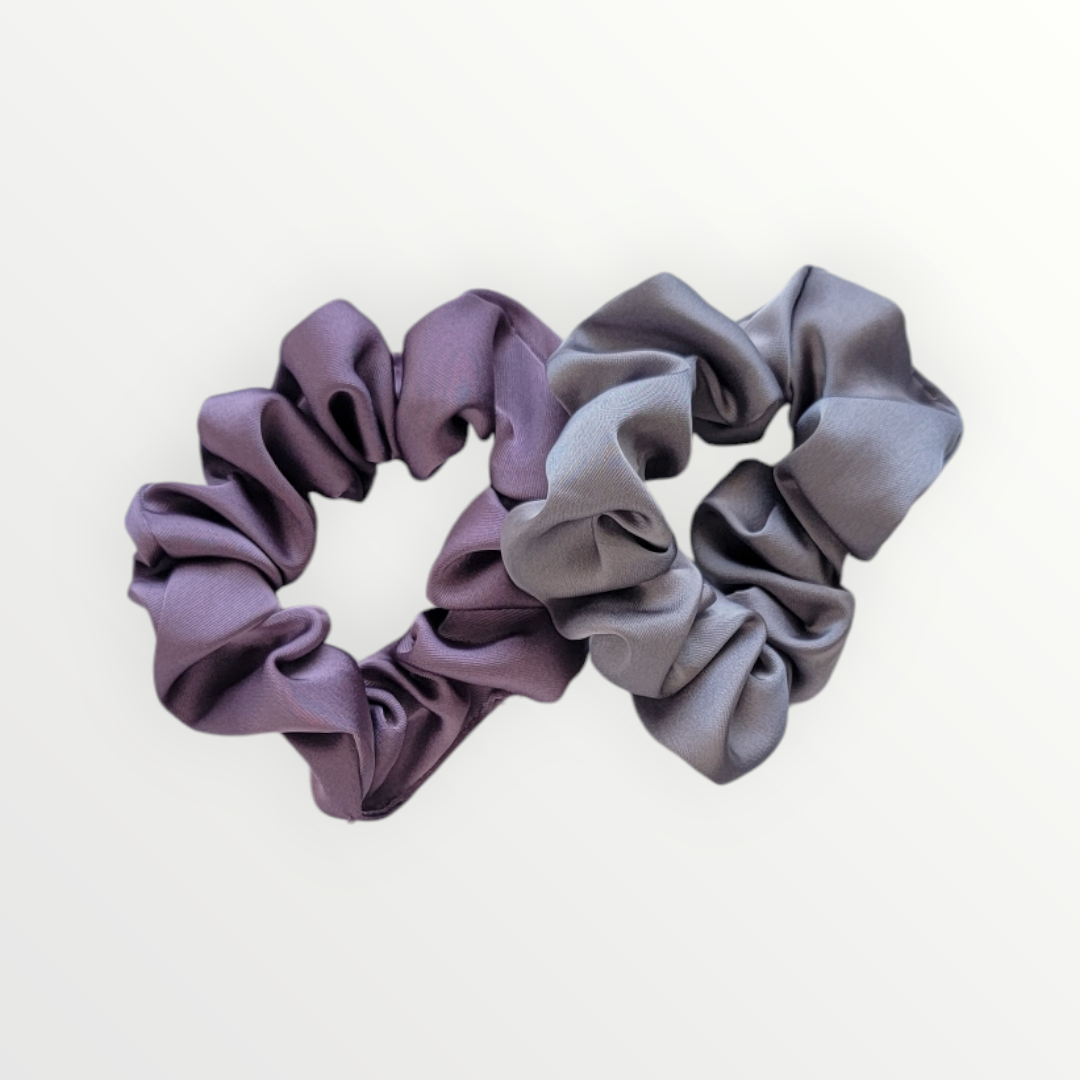 Mauve & Cloud Scrunchies