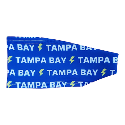 blue headband with tampa bay wording