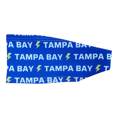 blue headband with tampa bay wording