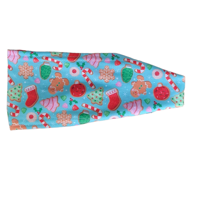 Headband with candy cookies on blue
