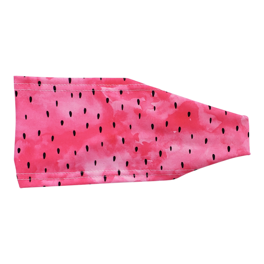 pink headband with black seeds
